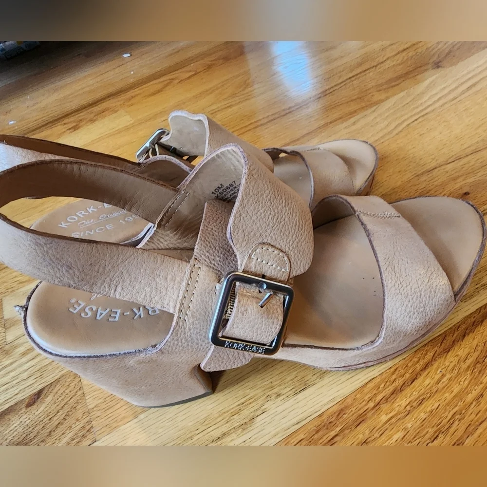 Kork-Ease San Carlos Tan Size 10 Leather Platform - Picture 4 of 9